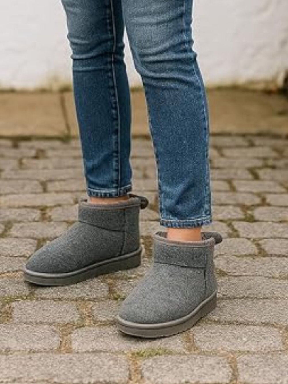 100% Genuine Leather Womens Boots Fur-Lined Booties Ankle Boots for Women